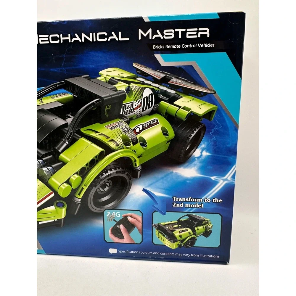 NEW Gamzoo Mechanical Master 2 in 1 Brick Building Remote Control Vehicle 6+